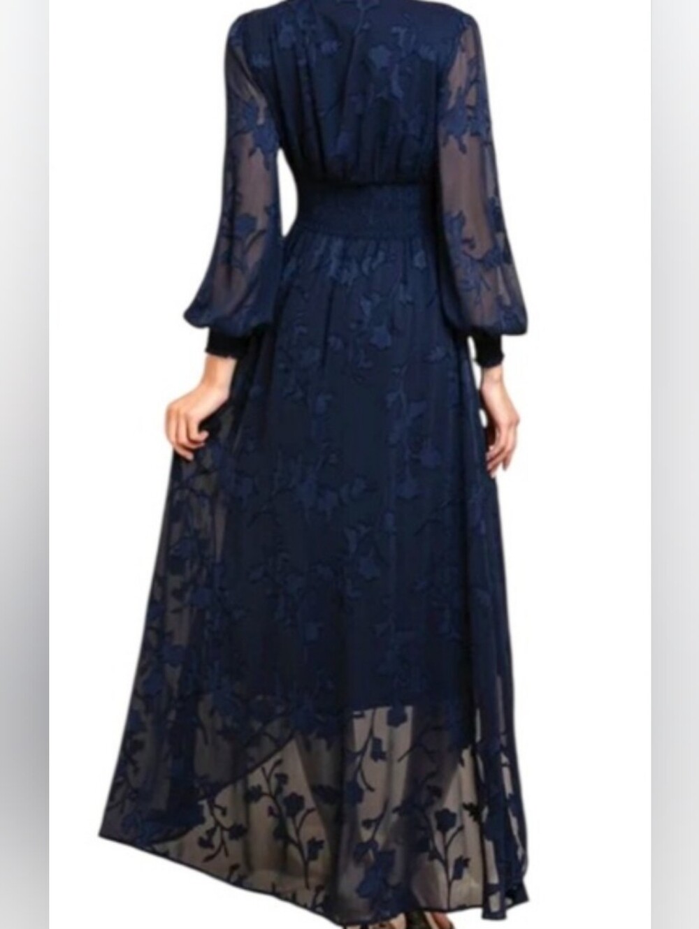 Baltic Born Mayfair High Low Maxi Dress Navy XL - Picture 3 of 14